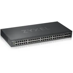 Zyxel Switch 50-Port Gigabit 44-Port Ethernet, 4-Port Combo, 2-Port SFP Smart Managed 26dBA
