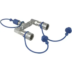Showtec CO2 3/8 Q-Lock 2-way Splitter - Geschlossenes System