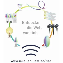 Müller-Licht tint LED-Leuchtmittel (einzeln) EEK: F (A – G) E27 RGB