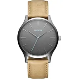 MVMT 40 Series Gunmetal Sandstone Leder 40 mm D-MT01-GML