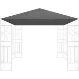 habeig Pavillon-Ersatzdach Ersatzdach 340g/m2 SPITZ PVC Beschichtung Pavillondach Wasserdicht, 310,00 g/m2, 100% Wasserdicht grau