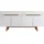 miliboo Sideboard 180 x 0 x 0 cm Weiß glänzend / Esche