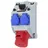 PC ELECTRIC 160825521 Steckdosen-Verteiler Grau, Blau, Rot