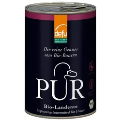 defu Nassfutter Hund PUR Landente bio 400g