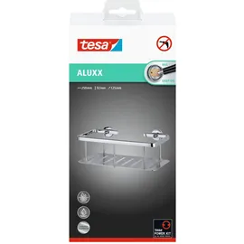 Tesa Duschablage Aluxx tiefer Boden Aluminium Verchromt