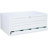 Lüllmann Planschrank signalweiß 6 Schubladen 140,5 x 95,5 x