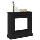 vidaXL Kaminumbauschrank Kaminumrandung Schwarz 90x30x90 cm Holzwerkstoff