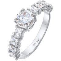 Elli Elli Ring Zirkonia Verlobung Eternity 925 Silber Ringe Damen