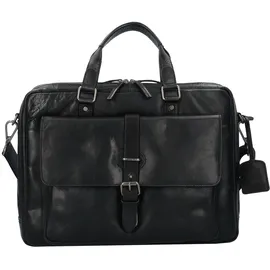 LEONHARD HEYDEN Roma Aktentasche Leder 40 cm Laptopfach schwarz