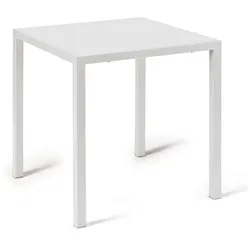 Kleiner Beistelltisch Quatris 60x60x75 cm weiß