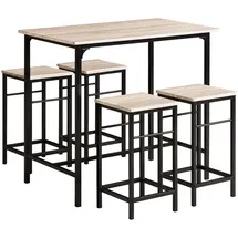 SoBuy Bartisch 100 x 60 x 87 cm Holzfarbe