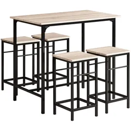 SoBuy Bartisch 100 x 60 x 87 cm Holzfarbe