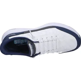 SKECHERS Contour Foam - Cozy Fit Herren Weiß/Blau 41,5