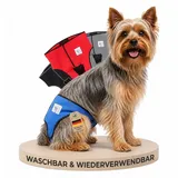 NATURE PET Premium Läufigkeitshose für Hündinnen – Hochwertige & Bequeme Hundewindeln für Hündinnen & Rüden – Waschbare Inkontinenz-Hundewindel ohne Einfädeln der Rute – XS/Blau