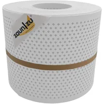 zaunzu® Sichtschutzstreifen 26 m Weiß Metall