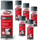 Alfa Sprühlack für innen und außen - Lackieren und Dekorieren, hohe Deckkraft Farbspray, Sprühdose, Made in Germany (24 x 400 ml Hochglanz, RAL 7016 Anthrazit)