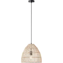 Brilliant Minster 1-flg. E27 25W Rattan-Textil