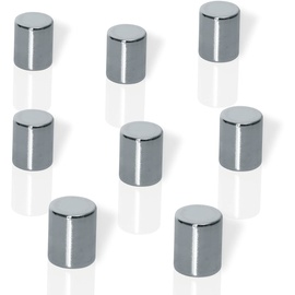 Sigel B3103 Ø x 10 mm, silber, für Glas-Magnettafeln, Whiteboards, Kühlschränke