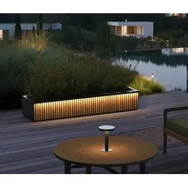 Herstera Pflanzkasten Deco Planter Xic L Plus 150 x 25 cm Schwarz