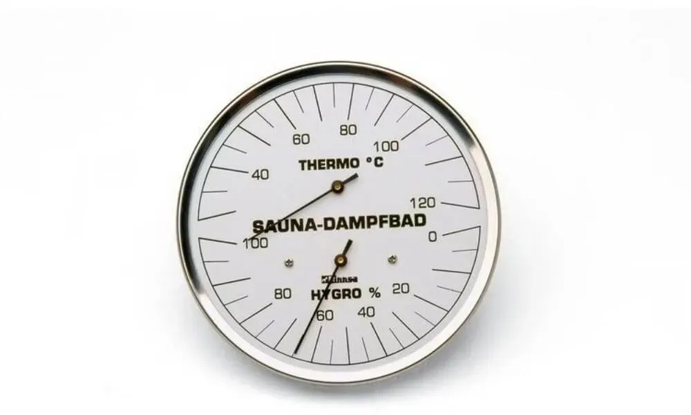 Dampfbadklimamesser 130 mm - mit Flansch