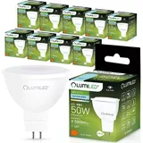 Lumiled GU5.3 LED Lampen Leuchtmittel, Spot 10 Stück Set, MR16 6W entspricht 50W, 6500K Kaltweiß 580 Lumen, 120° Abstrahlwinkel Spots kalt