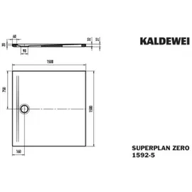 Kaldewei SUPERPLAN ZERO 1592-5,