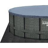 Summer Waves Pool Frame Dark Herringbone Print Elite 5,49 m x 1,22 m