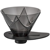 HARIO V60 Mugen Kaffee-Tropfer, Größe 02, transparent schwarz