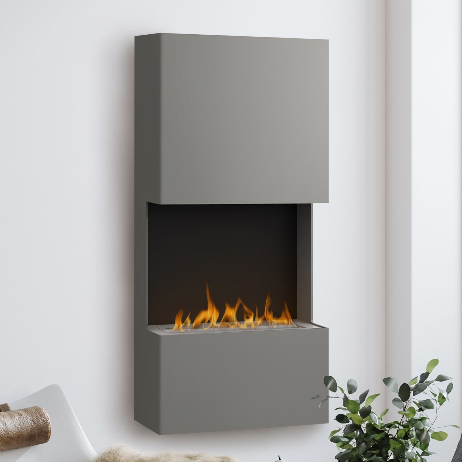 muenkel Design Trix [Design Bioethanol Kamin]: Graualuminium - 1235