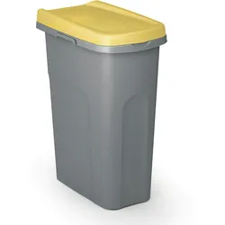 CASARIA® Mülleimer Küche 25L mit Deckel Gelb