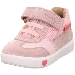 Klettschuh SUPERFIT "SUPIES WMS: mittel", Kinder, Gr. 24, rosa, Veloursleder, Textil, Nubukleder, casual, Schuhe, Sneaker, Innensohle herausnehmbar, Größenschablone zum Download