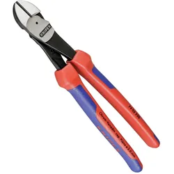 KNIPEX Kraft-Seitenschneider 250 mm Zange schwarz atramentiert, Kopf poliert, Gr...