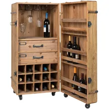 Dutchbone Weinschrank 50 x 40 x 180 cm Beige