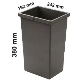 HAILO Einbaumülleimer 13 l Grau