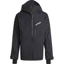 adidas Terrex Herren Techrock Hybrid Primeknit Climaproof Jacke (Größe M, schwarz)