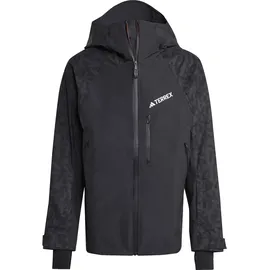 adidas Terrex Herren Techrock Hybrid Primeknit Climaproof Jacke (Größe M, schwarz)