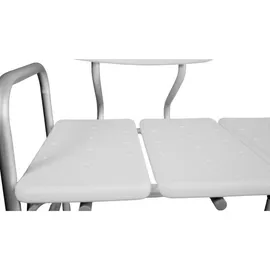 ABC home Duschstuhl Badezimmer verstellbare Höhe weiß