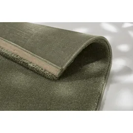 Astra "Barletta 240", grün, B:133cm H:20mm L:190cm, Kunstfaser, Teppiche, Teppich, Langflor, Shaggy, uni, weich, Wohnzimmer,Schlafzimmer