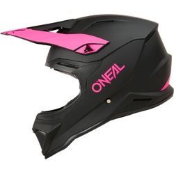 ONeal 1SRS Solid, casque à croix - Mat Noir/Fuchsia - XXL