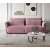 Beautysofa SCHLAFSOFA, Rosa, 3-Sitzer, Tilia 62 - 2 Jahre