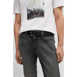 Boss Herrengürtel Leder schwarz 85