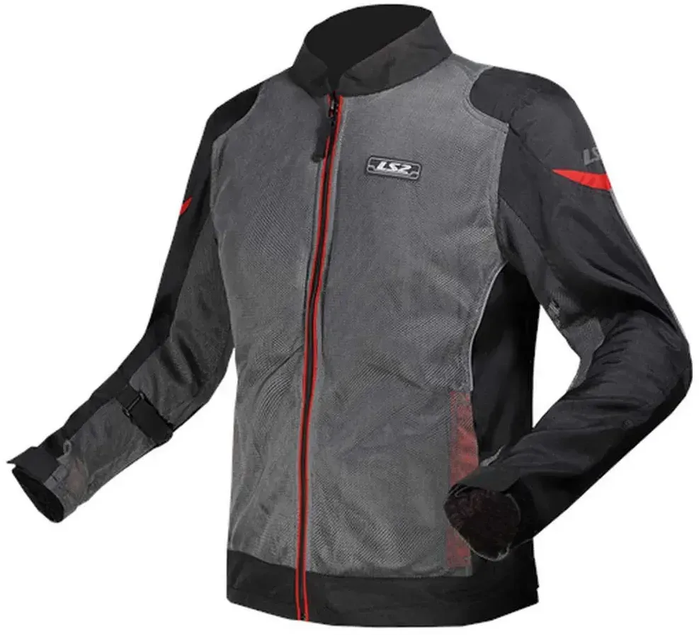Ls2 Textil Airy Evo Jacke - Grey / Black / Red - S