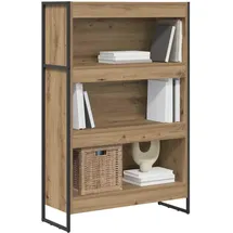vidaXL Bücherregal Kunsthandwerk Eiche 80 x 30 x 155 cm Braun