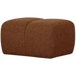 Hocker Mojo aus Boucle-Stoff, Rostbraun