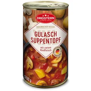 Dreistern Gulaschsuppentopf mit passend zartem Rindfleisch 1200g