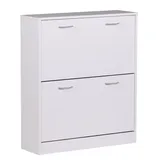 KADIMA DESIGN Kiel 75 x 87 x 24 cm 2 Fächer weiß matt / weiß