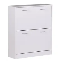 KADIMA DESIGN Kiel 75 x 87 x 24 cm 2 Fächer weiß matt / weiß