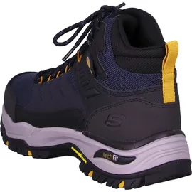 SKECHERS Arch Fit Dawson-Raveno Trekking Shoes, Marineblaues Ledernetz, 47.5 - 47.5