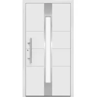 Aluminium-Haustür Moderno M560/B 110 cm x 210 cm Weiß Anschlag Links