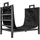 Outsunny Kaminholzregal Metall 49 x 34 x 44 cm 1-St. Schwarz